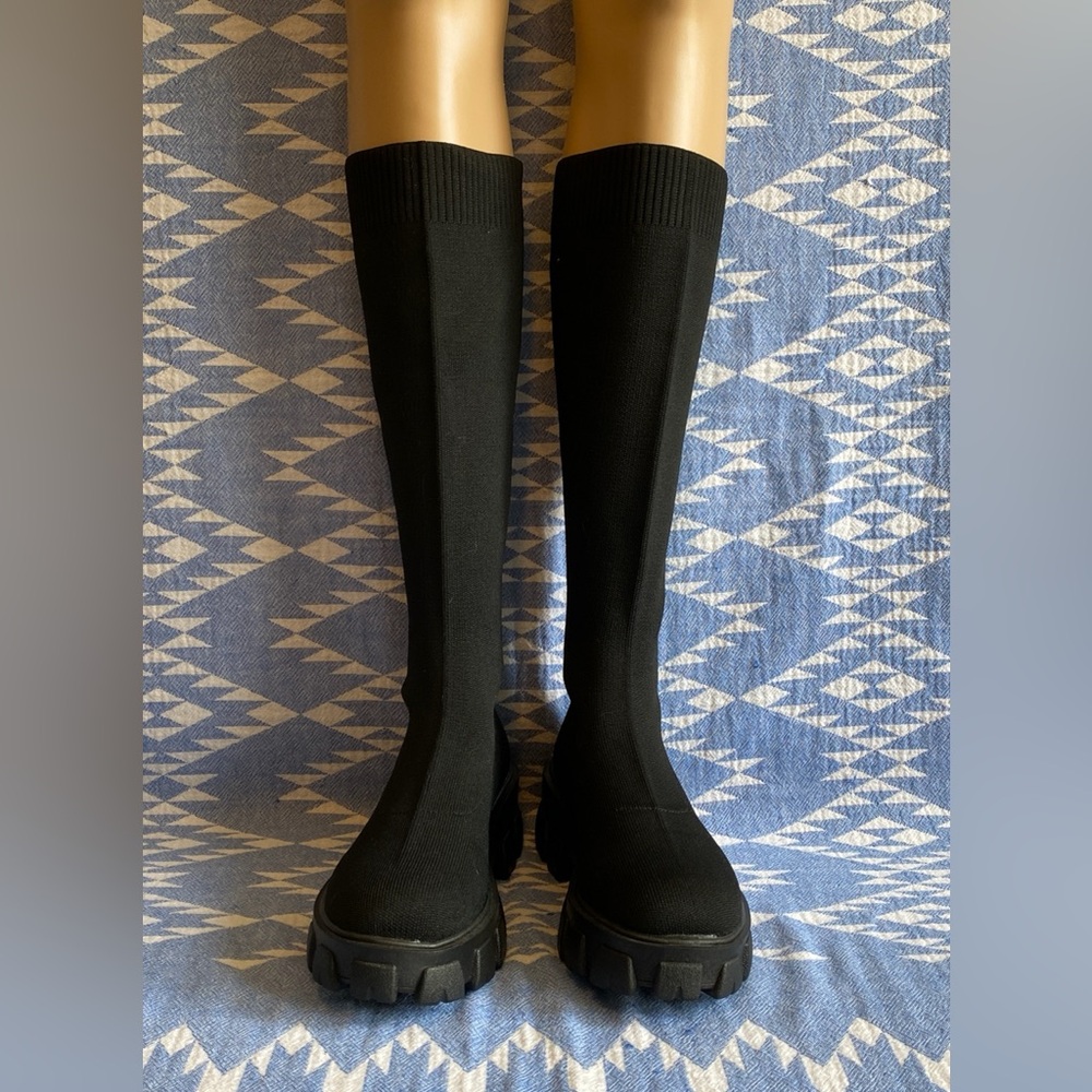 Black Knee-High Boots